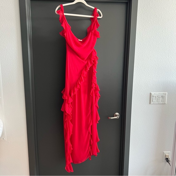 House of CB Red Ruffle Maxi Dress - Picture 6 of 16